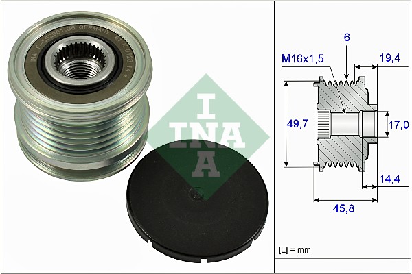 INA Generatorfreilauf 535 0168 10
