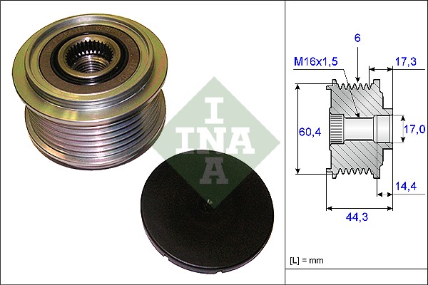 INA Generatorfreilauf 535 0207 10