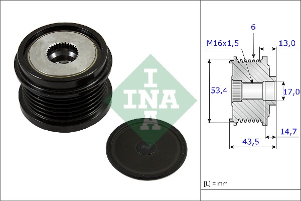 INA Generatorfreilauf 535 0237 10