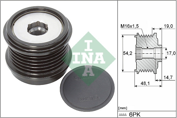 INA Generatorfreilauf 535 0310 10
