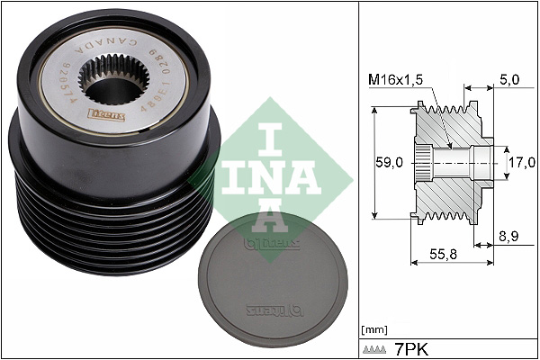 INA Generatorfreilauf 535 0354 10