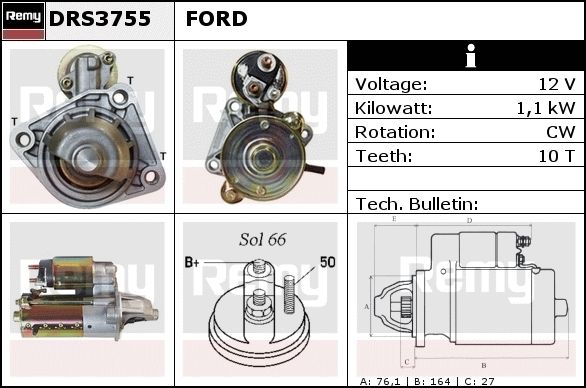 REMY Starter DRS3755