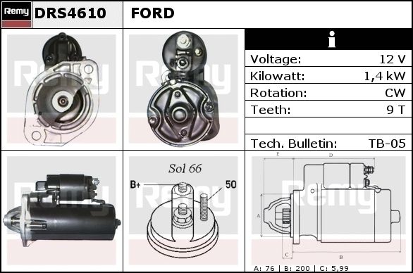 REMY Starter DRS4610