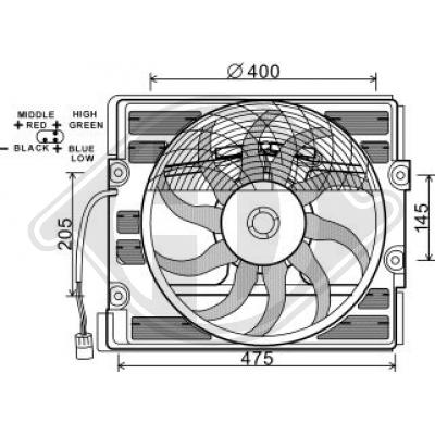 DIEDERICHS Lüfter, Klimakondensator DCL1009
