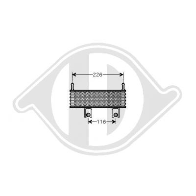 DIEDERICHS Ölkühler, Motoröl DCO1085