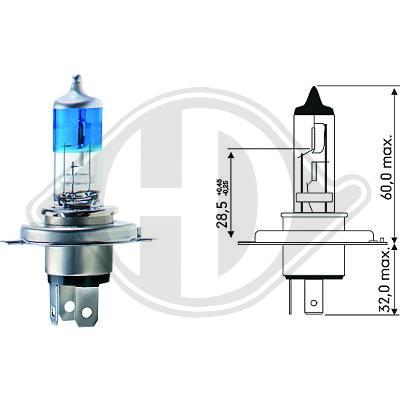 DIEDERICHS Glühlampe, Hauptscheinwerfer LID10011