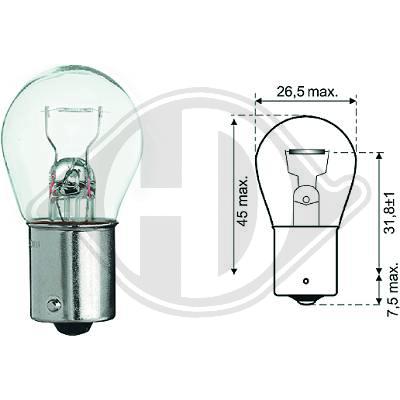 DIEDERICHS Glühlampe, Bremsleuchte LID10046