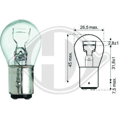 DIEDERICHS Glühlampe, Bremsleuchte LID10050
