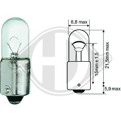 DIEDERICHS Glühlampe, Park-/Positionsleuchte LID10073