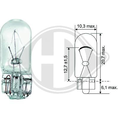 DIEDERICHS Glühlampe, Positions-/Begrenzungsleuchte LID10078