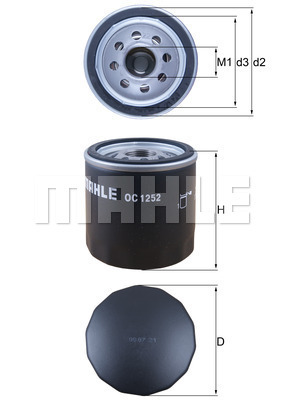 MAHLE Ölfilter OC 1252