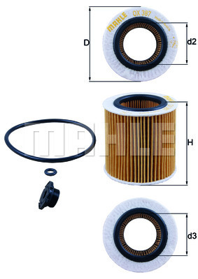 MAHLE Ölfilter OX 387D1