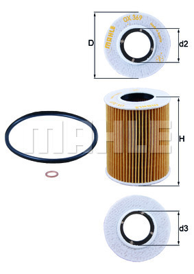 MAHLE Ölfilter OX 369D