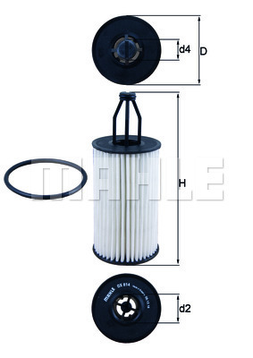 MAHLE Ölfilter OX 814D