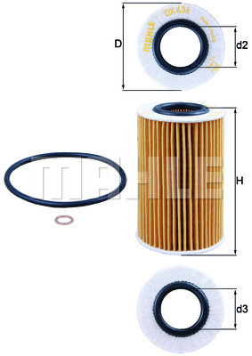 MAHLE Ölfilter OX 436D