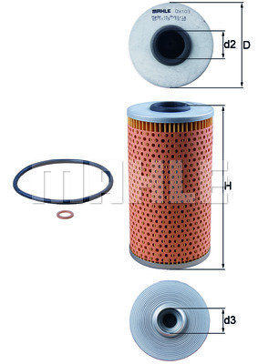 MAHLE Ölfilter OX 103D