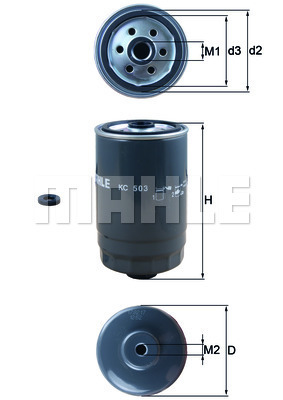 MAHLE Kraftstofffilter KC 503D