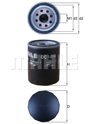 MAHLE Ölfilter OC 1414