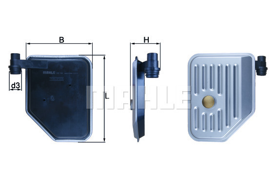 MAHLE Hydraulikfilter, Automatikgetriebe HX 156