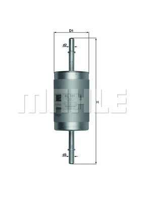 MAHLE Kraftstofffilter KL 181