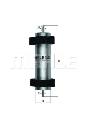 MAHLE Kraftstofffilter KL 660
