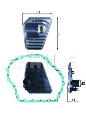 MAHLE Hydraulikfilter, Automatikgetriebe HX 167D