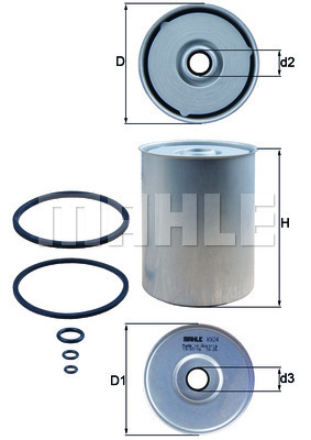 MAHLE Kraftstofffilter KX 24D