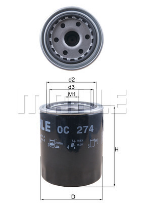 MAHLE Ölfilter OC 274