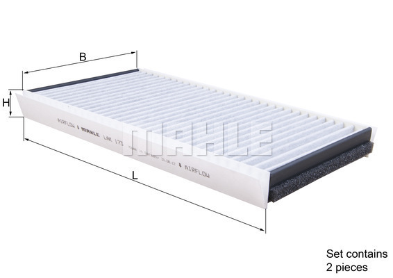 MAHLE Filter, Innenraumluft LAK 173/S