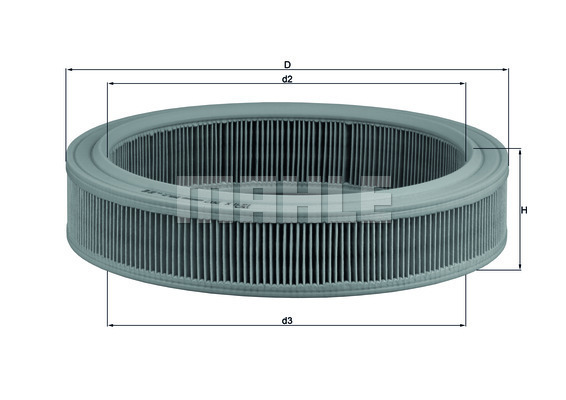 MAHLE Luftfilter LX 202