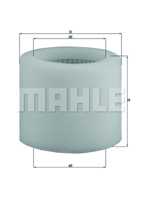 MAHLE Luftfilter LX 123