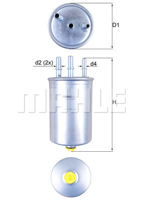 MAHLE Kraftstofffilter KL 511