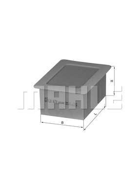 MAHLE Luftfilter LX 628