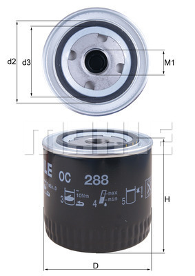 MAHLE Ölfilter OC 288