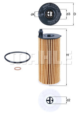 MAHLE Ölfilter OX 813/2D