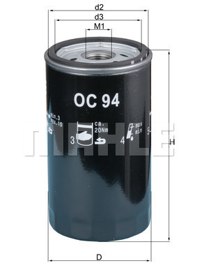 MAHLE Ölfilter OC 94