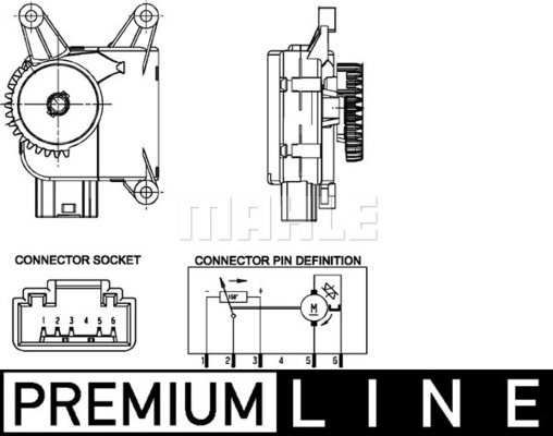 MAHLE Stellelement, Mischklappe AA 16 000P