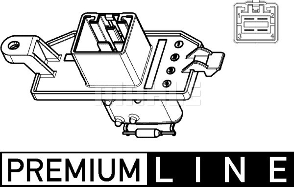 MAHLE Widerstand, Innenraumgebläse ABR 104 000P
