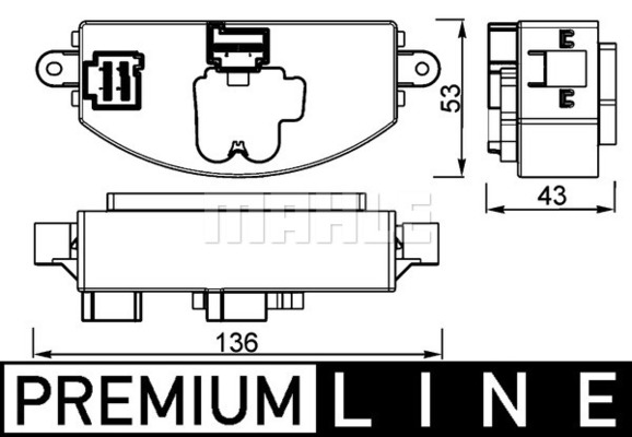 MAHLE Regler, Innenraumgebläse ABR 106 000P