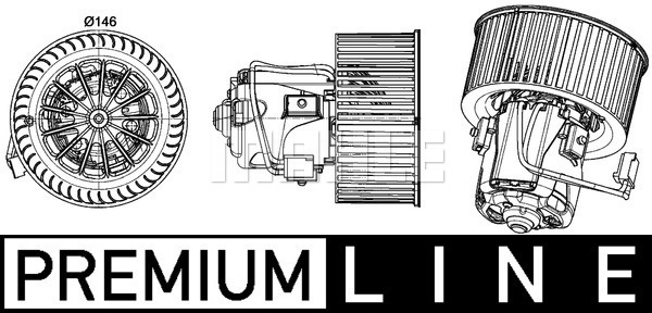 MAHLE Innenraumgebläse AB 150 000P