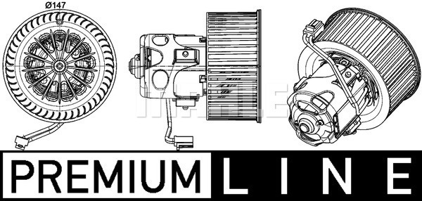 MAHLE Innenraumgebläse AB 151 000P