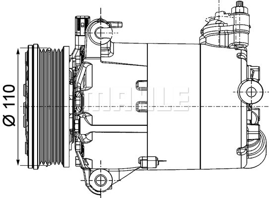 MAHLE Kompressor, Klimaanlage ACP 1357 000P