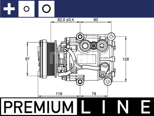 MAHLE Kompressor, Klimaanlage ACP 22 000P
