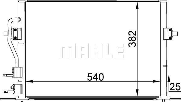 MAHLE Kondensator, Klimaanlage AC 158 000S