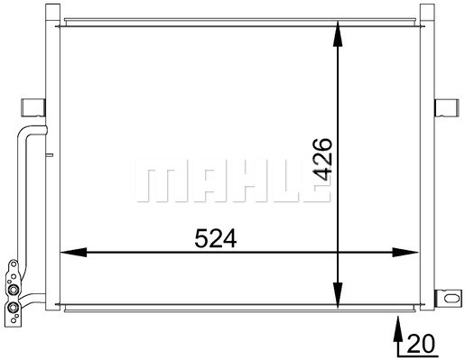 MAHLE Kondensator, Klimaanlage AC 234 001S