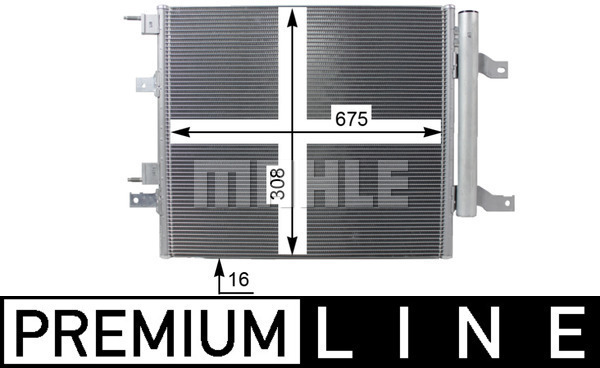 MAHLE Kondensator, Klimaanlage AC 268 000P