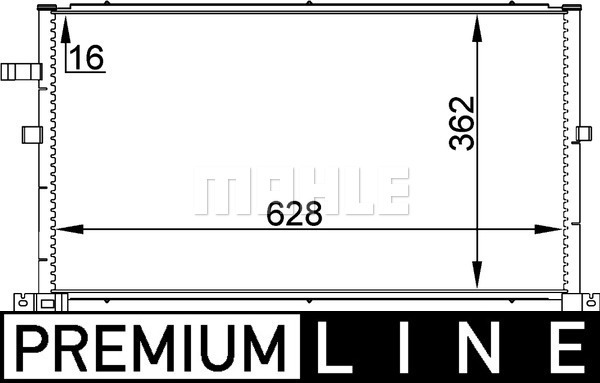 MAHLE Kondensator, Klimaanlage AC 296 000P