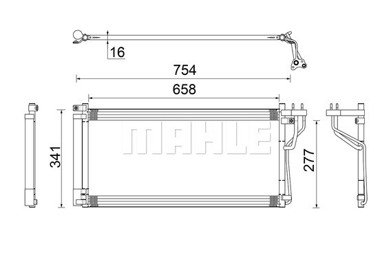 MAHLE Kondensator, Klimaanlage AC 506 000S