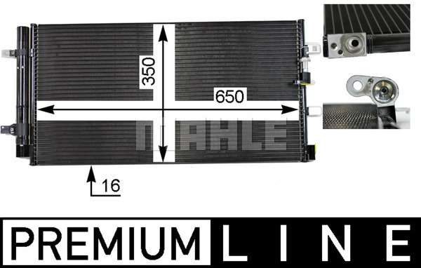 MAHLE Kondensator, Klimaanlage AC 738 000P