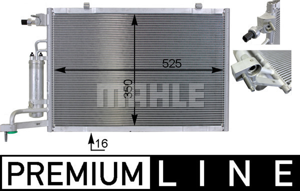 MAHLE Kondensator, Klimaanlage AC 7 000P
